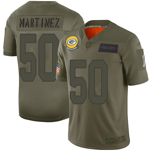 Green Bay Packers Limited Camo Men #50 Martinez Blake Jersey Nike NFL 2019 Salute to Service->green bay packers->NFL Jersey